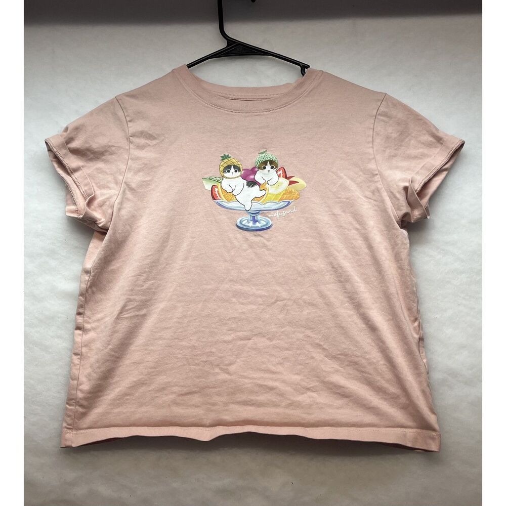Uniqlo pink mofusand babytee size small!